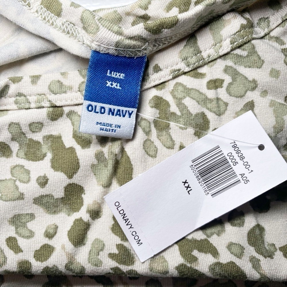 Old Navy Green Spotted Luxe Tank Top NWT - Picture 6 of 11